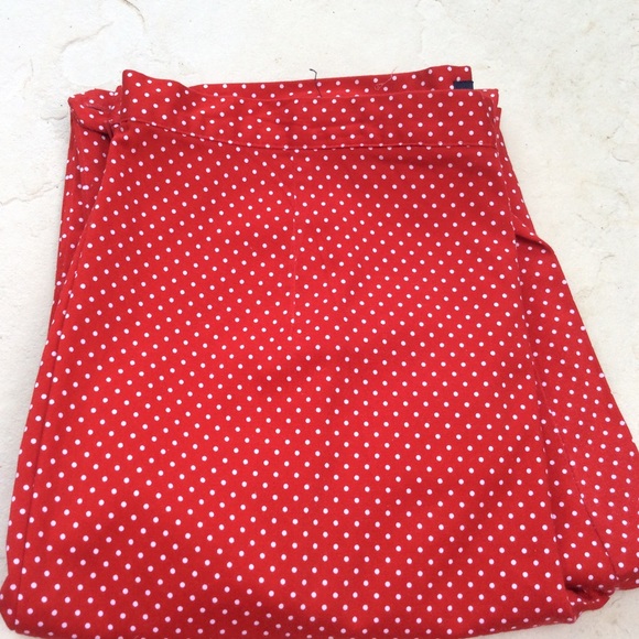 bill blass Pants - Red/White polkadot pants